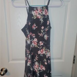 Hollister Black Floral Dress